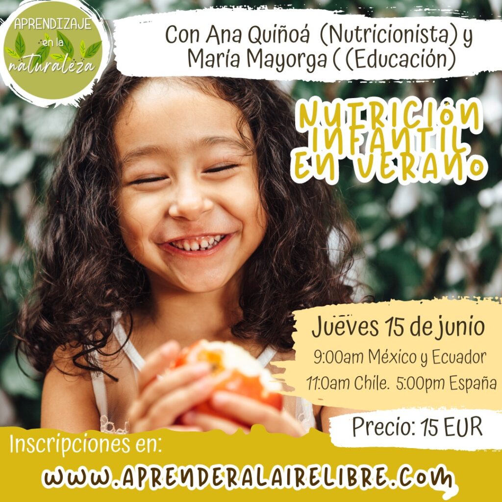 Nutrición Infantil en Verano – 15 JUNIO